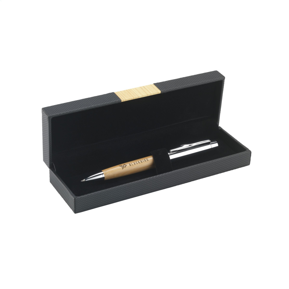 Logo trade promotional giveaways image of: Bamboo Pen Set pens