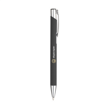 Logo trade promotional gifts image of: Ebony Soft Touch pen