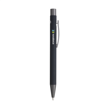 Logo trade promotional merchandise picture of: Brady Soft Touch Recycled Alu pens
