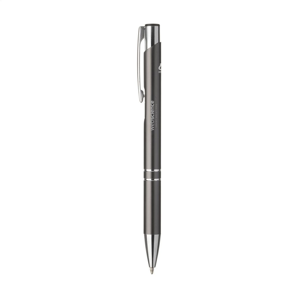 Logo trade promotional merchandise image of: Ebony Recycled Alu pens