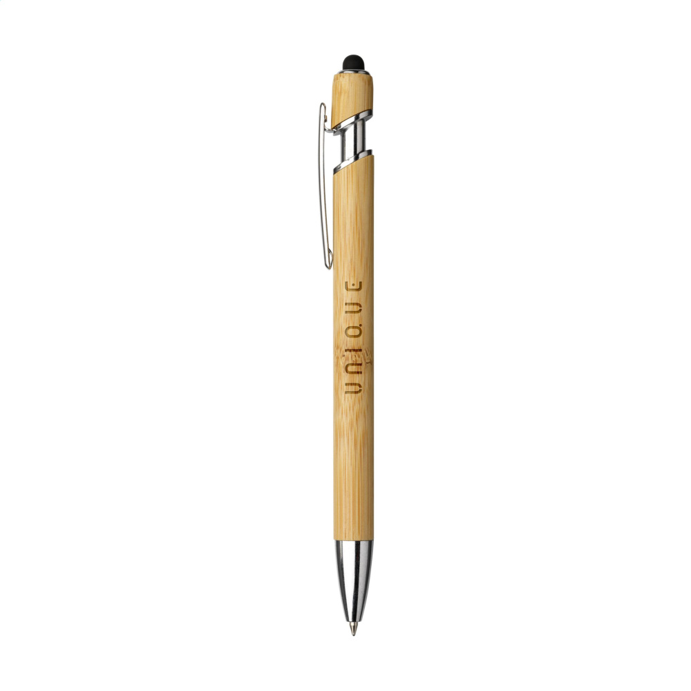 Logo trade business gifts image of: Luca Touch Bamboo stylus pen