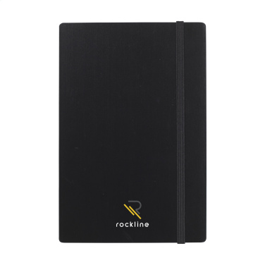 Logo trade corporate gift photo of: Bamboo Journal Naked Spine Paper Notebook Black A5