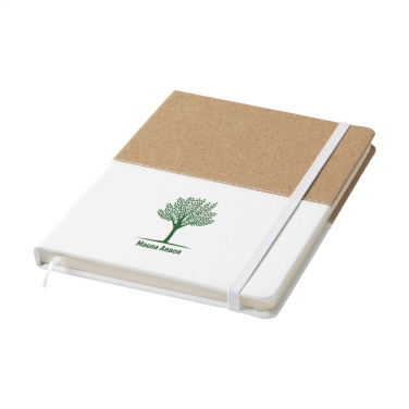 Logo trade promotional merchandise photo of: Journal Cork Paper Notebook
