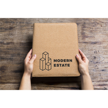 Logotrade promotional giveaway image of: Eco Conference Cork A5 document folder