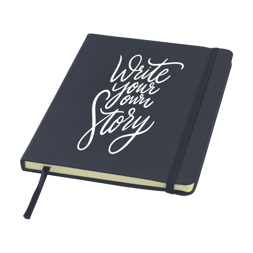 Logotrade promotional product picture of: BudgetNote A5 Lines Paper Notebook