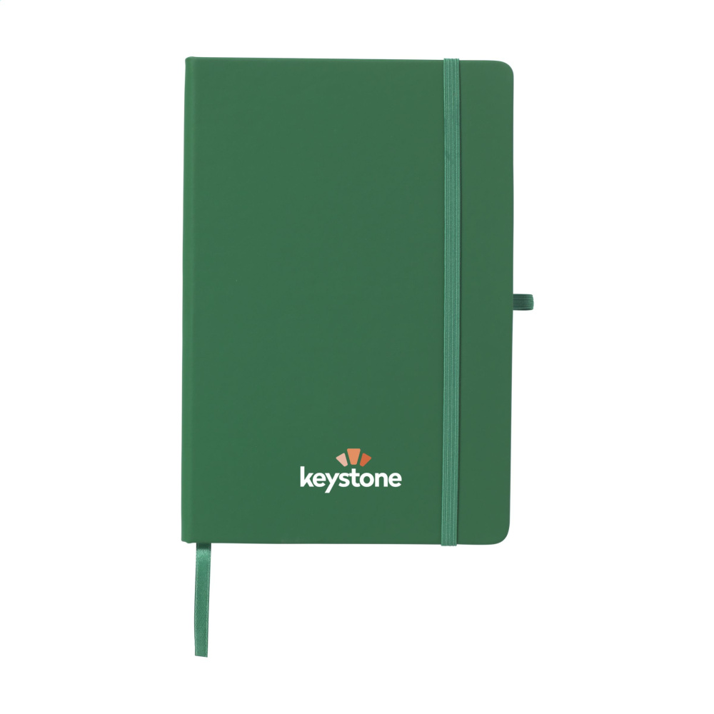 Logo trade corporate gifts picture of: Recycled GRS PU Paper Notebook A5