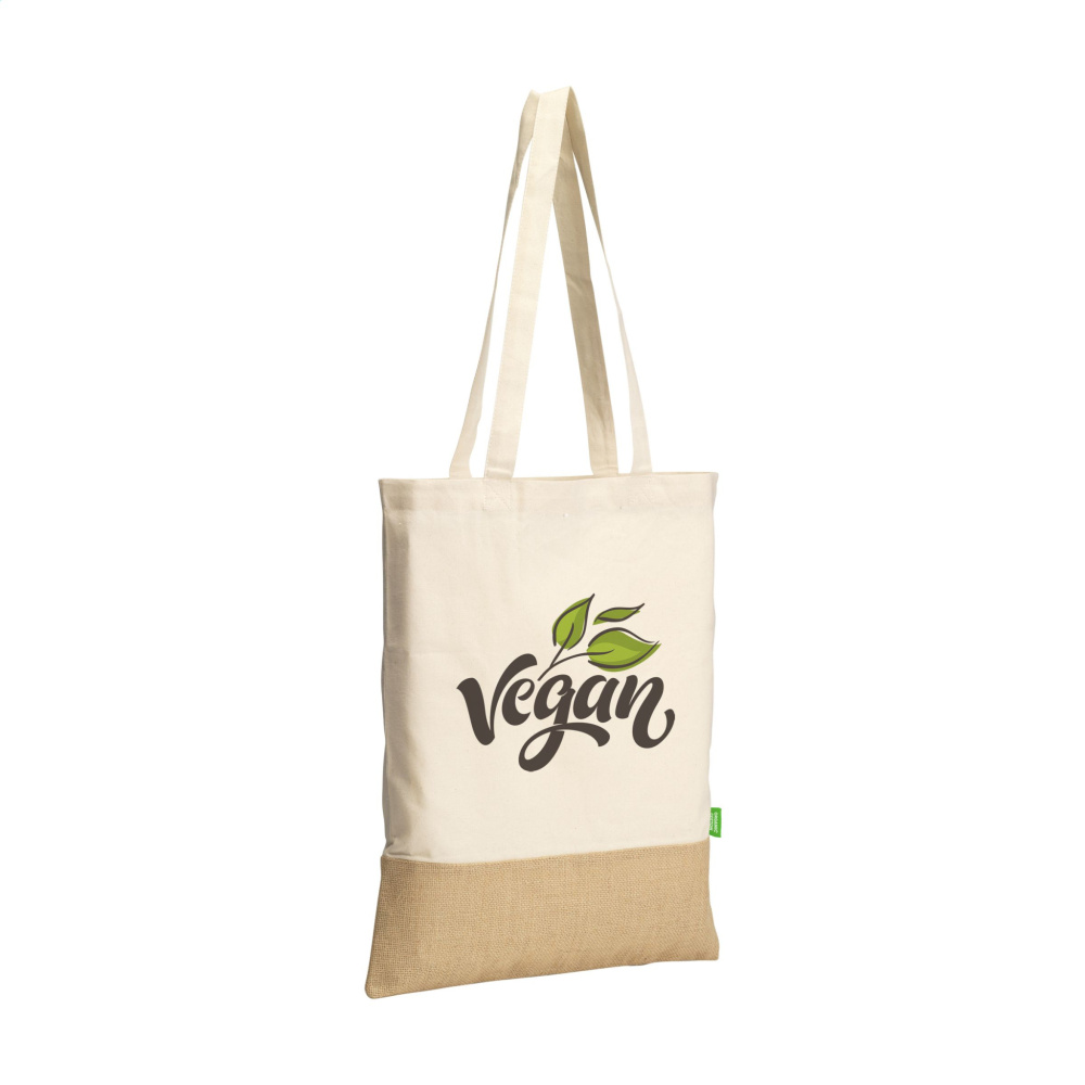 Logotrade promotional items photo of: Combi Organic Shopper (160 g/m²) bag