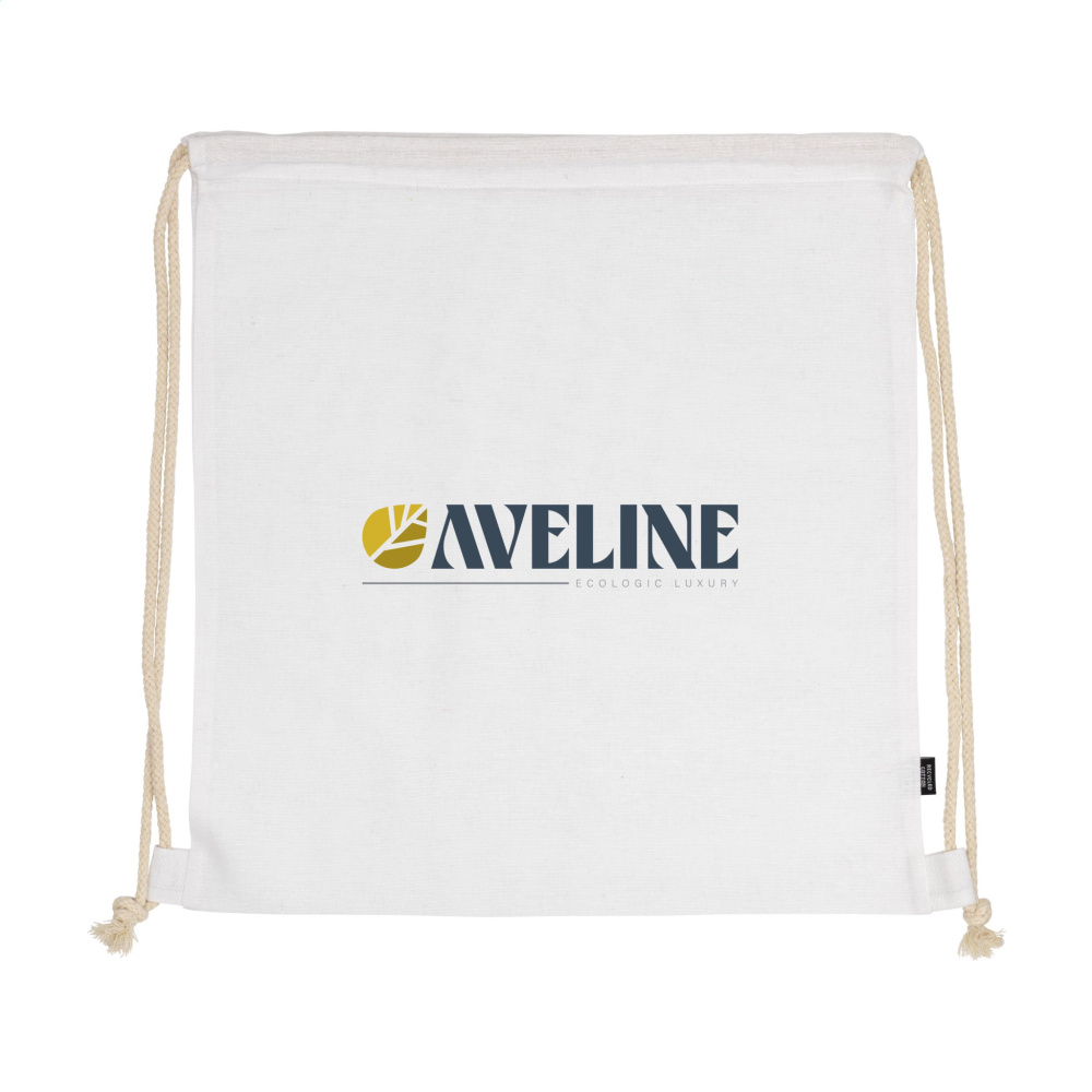 Logo trade promotional gifts picture of: PromoColour GRS Recycled Cotton Backpack (150 g/m²)