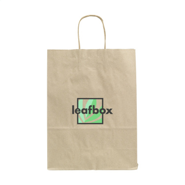Logotrade business gift image of: Leaf It Bag Wide recycled grass paper (90 g/m²) M