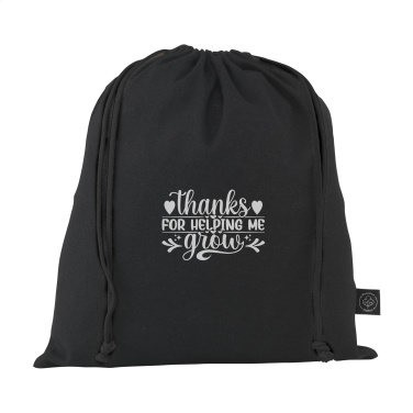 Logotrade promotional gift image of: Gift Pouch GRS Recycled Cotton (150 g/m²) M