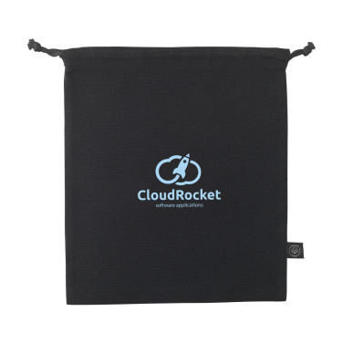 Logotrade corporate gift picture of: Gift Pouch GRS Recycled Cotton (150 g/m²) M