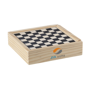 Logo trade business gifts image of: WoodGame 5-in-1 game set