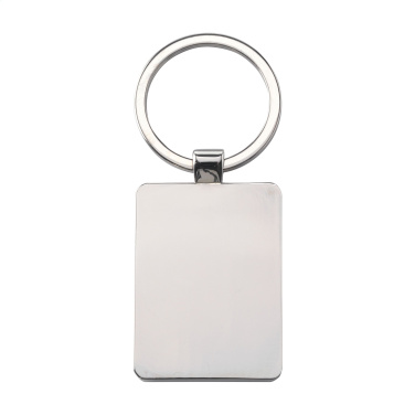 Logo trade promotional giveaways picture of: Bamboo Key Rectangle keyring