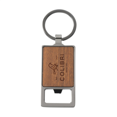 Logo trade business gifts image of: Sammy bottle opener / keyring