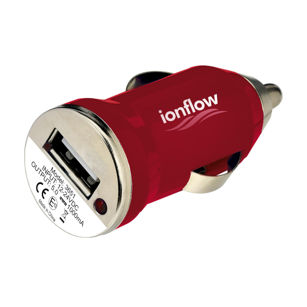 Logo trade promotional gifts image of: USB CarCharger plug