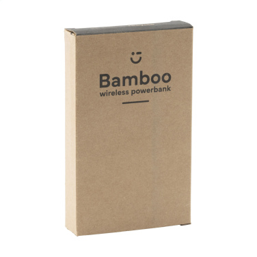 Logotrade advertising product picture of: Bamboo 8000 Wireless Powerbank wireless charger