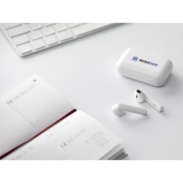 Logo trade promotional gifts image of: Sensi TWS Wireless Earbuds in Charging Case