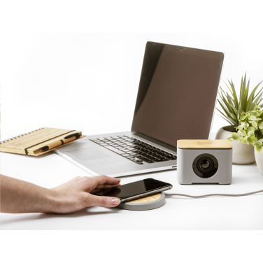 Logo trade corporate gifts image of: Lidos Stone ECO 10W Wireless Charger