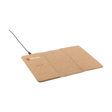 Logo trade promotional giveaways picture of: Cork Wireless Charging Mousepad