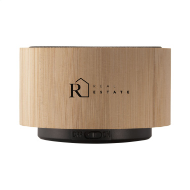 Logo trade promotional giveaways picture of: Wave Bamboo Wireless Speaker