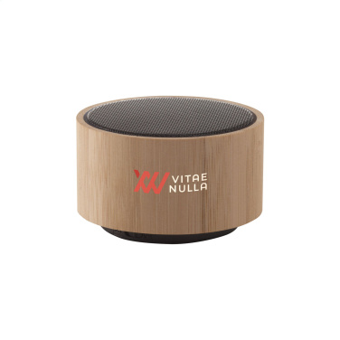 Logo trade promotional giveaways image of: Wave Bamboo Wireless Speaker
