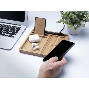 Logotrade advertising product picture of: Bamboo Organizer charger