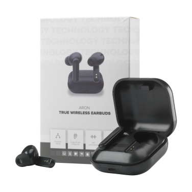 Logotrade promotional gift picture of: Aron TWS Wireless Earbuds in Charging Case