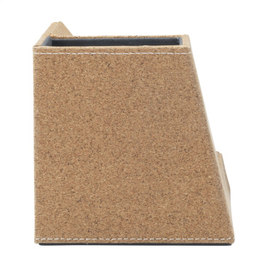 Logo trade promotional items image of: Ecork Pen Holder Wireless Charger