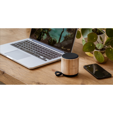 Logotrade promotional giveaway image of: Timor Bamboo Wireless Speaker