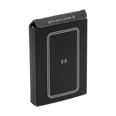 Logo trade promotional products picture of: Boru Bamboo RCS Recycled ABS Powerbank Wireless Charger