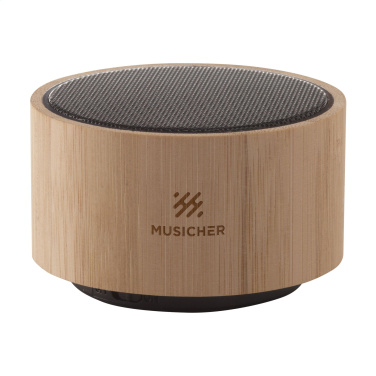 Logo trade promotional products image of: Wave Bamboo Wireless Speaker