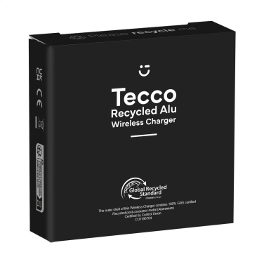 Logotrade promotional gift picture of: Tecco GRS Recycled Alu 15W Wireless Charger