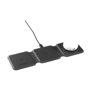 Logo trade business gift photo of: TriCharge RCS  Recycled PU Wireless Charger