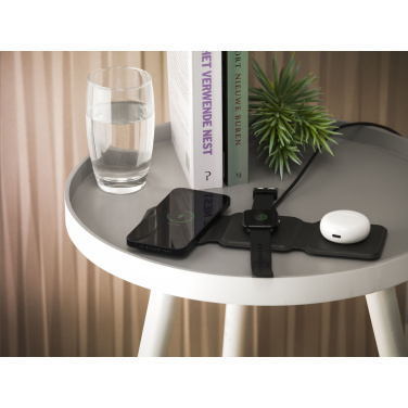 Logo trade promotional products picture of: TriCharge RCS  Recycled PU Wireless Charger