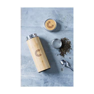 Logo trade promotional products picture of: Osaka 360 ml bamboo thermo bottle/thermo cup