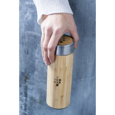 Logotrade advertising product picture of: Osaka 360 ml bamboo thermo bottle/thermo cup