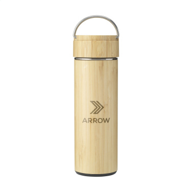 Logo trade promotional giveaways picture of: Nikko 330 ml bamboo thermo bottle/thermo cup