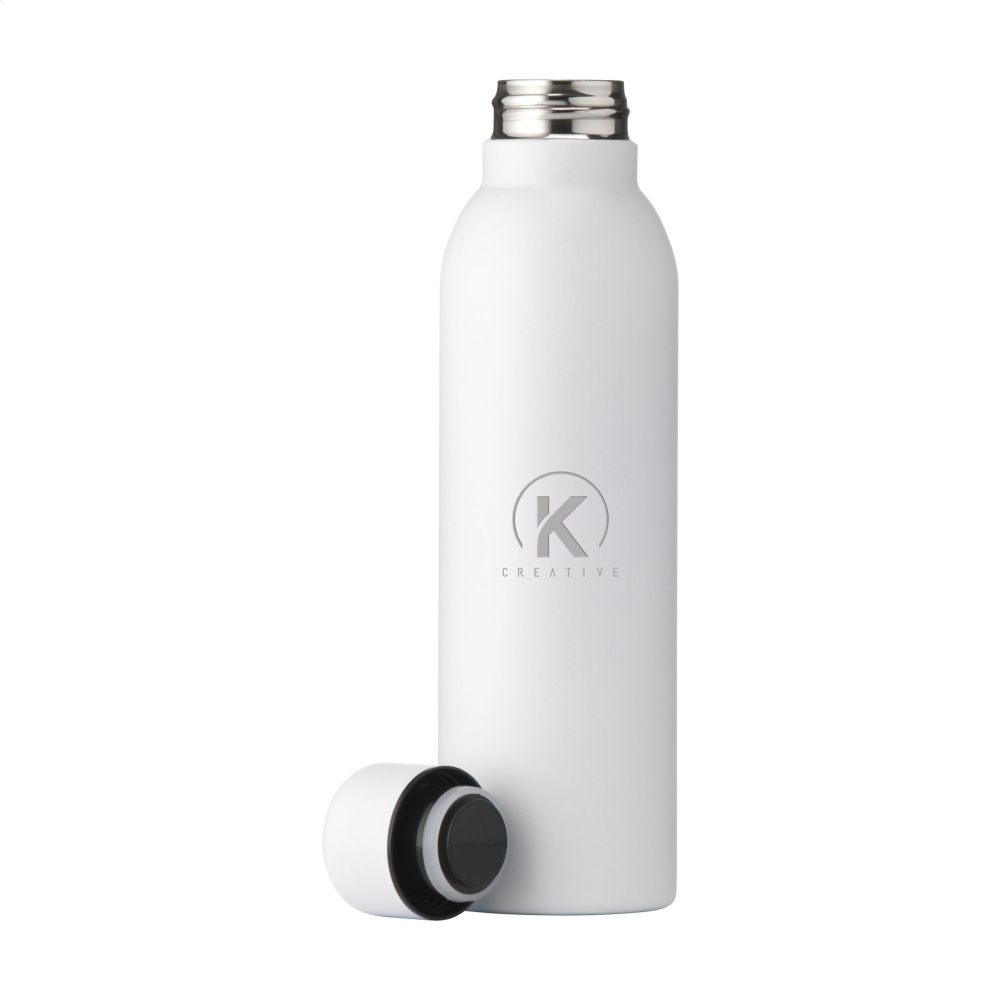 Logotrade business gift image of: Helios RCS Recycled Steel Bottle 470 ml