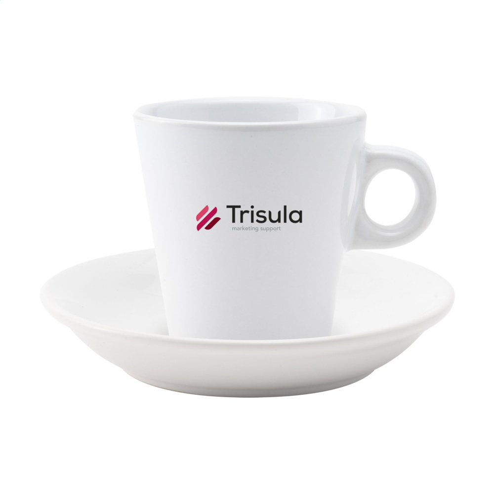 Logo trade advertising products picture of: Burano 200 ml mug and saucer