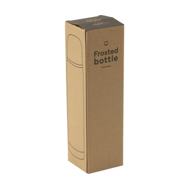 Logotrade promotional giveaway picture of: Frosted Bottle RCS Recycled Steel 500 ml thermo bottle