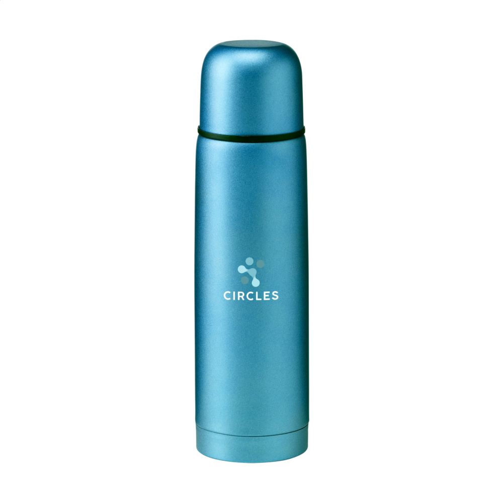 Logo trade promotional gifts image of: Frosted Bottle RCS Recycled Steel 500 ml thermo bottle
