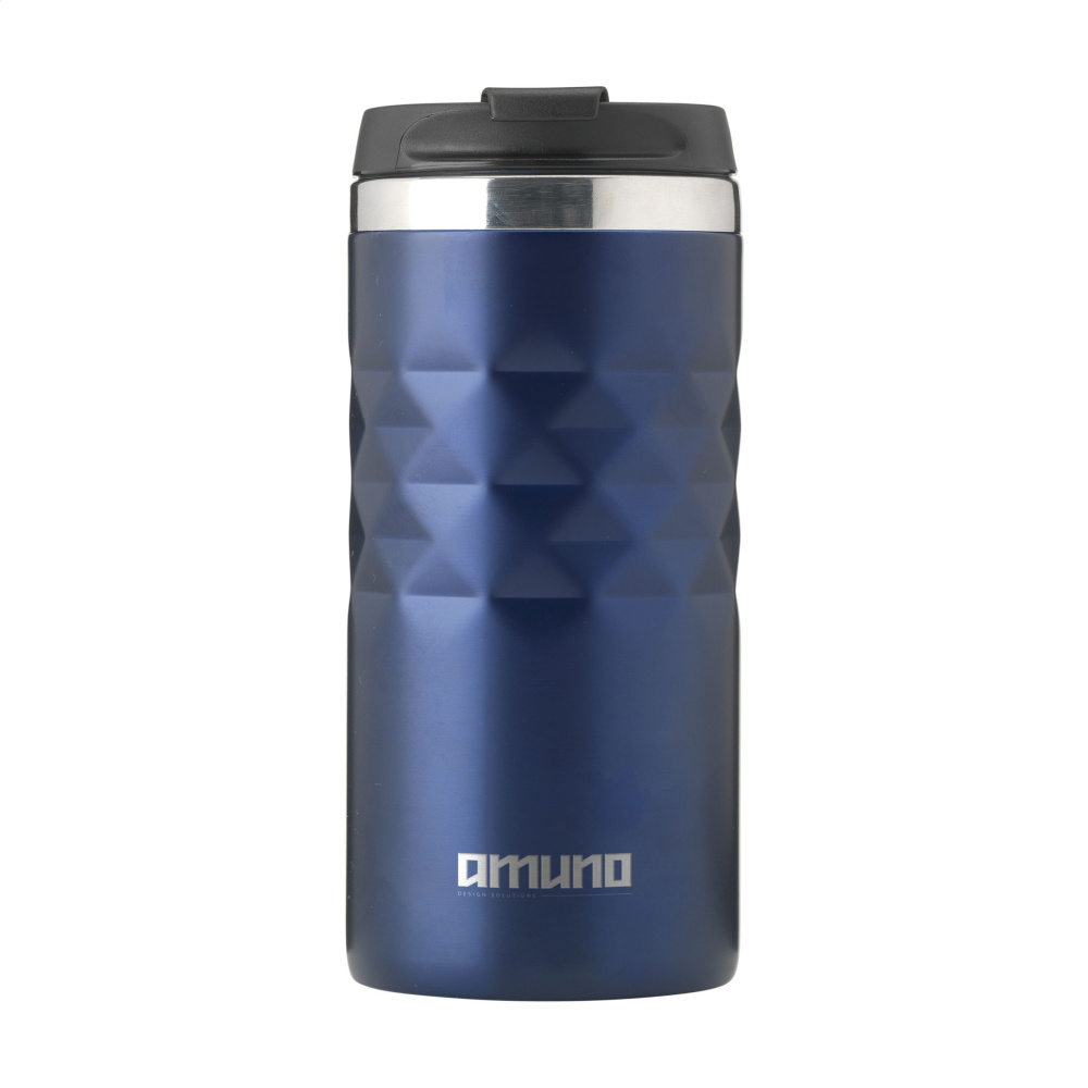 Logotrade promotional giveaway image of: Geometric Mug RCS Recycled Steel 280 ml thermo cup