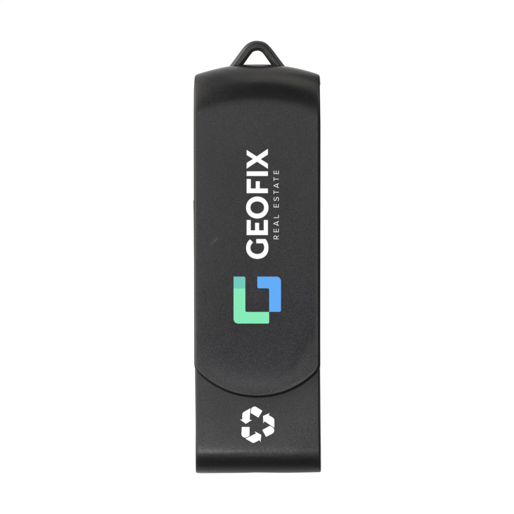 Logotrade corporate gift image of: USB Twist Recycle 64 GB