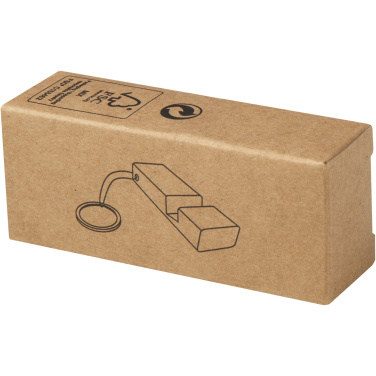 Logo trade promotional giveaways picture of: Bosona bamboo phone holder with keychain