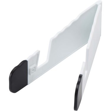 Logo trade promotional item photo of: Buna recycled plastic foldable tablet and phone stand