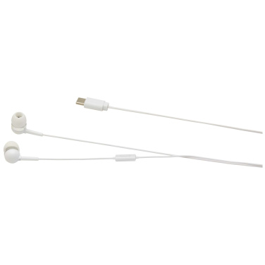 Logotrade promotional product image of: Baekdu wired Type-C headset with recycled plastic storage box