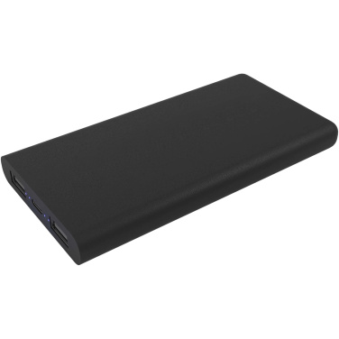 Logo trade promotional items image of: SCX.design P40 10.000 mAh light-up wireless rubber power bank