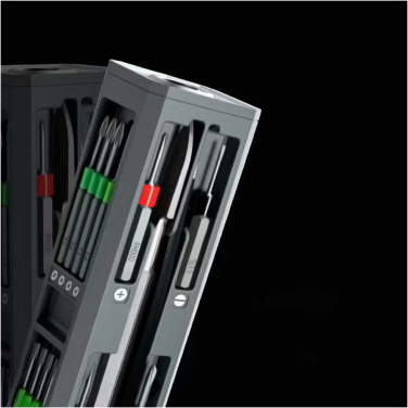 Logo trade promotional gifts image of: SCX.design T20 30-piece screwdriver and repair set in aluminium case
