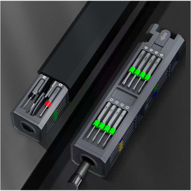 Logotrade promotional item image of: SCX.design T20 30-piece screwdriver and repair set in aluminium case