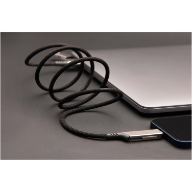 Logo trade promotional products image of: SCX.design C52 100W 4-in-1 rPET magnetic ultra fast charging cable 